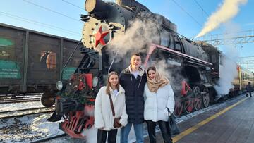 Обучающиеся Училища олимпийского резерва совершили поездку на ретро-поезде.