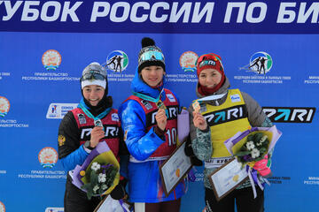 Шевченко Анастасия стала серебряным призером на этапе Кубка России по биатлону