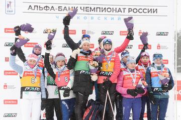 Наши биатлонистки стали победителями I этапа Чемпионата России